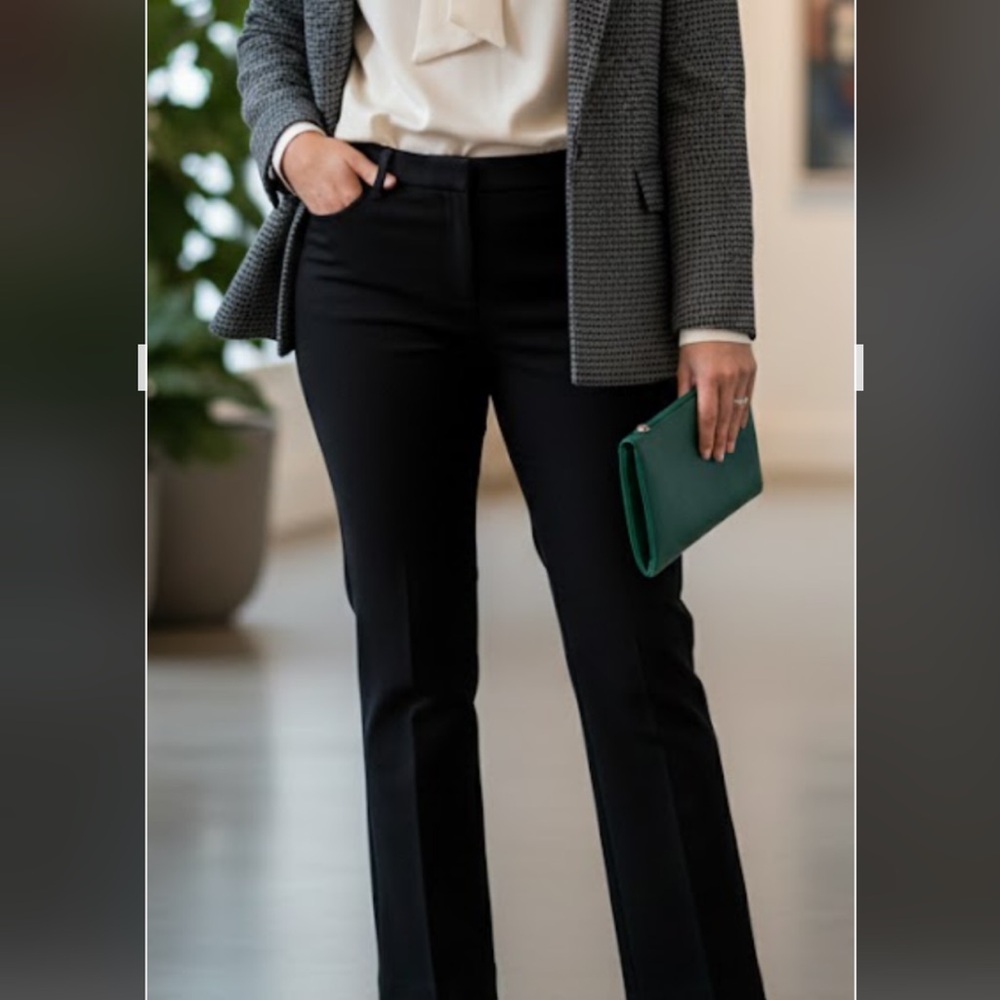 White House Black Market Black Flare Pants